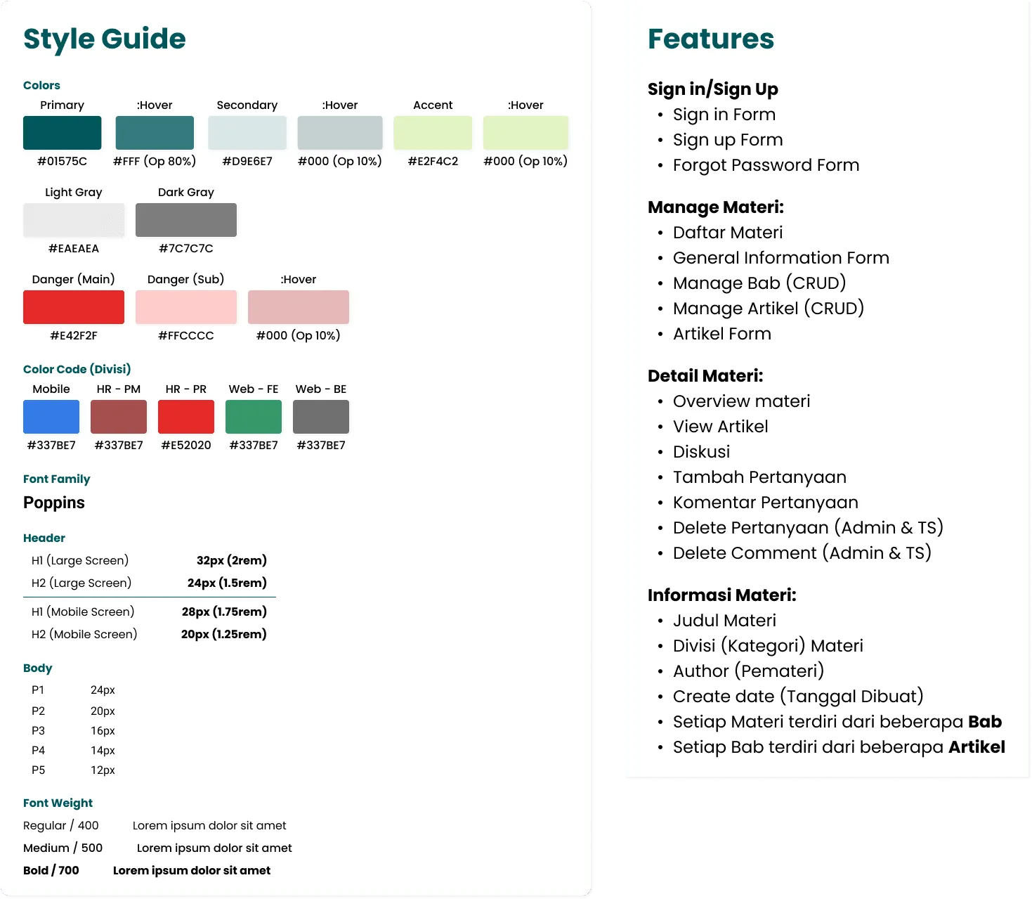 Style Guide