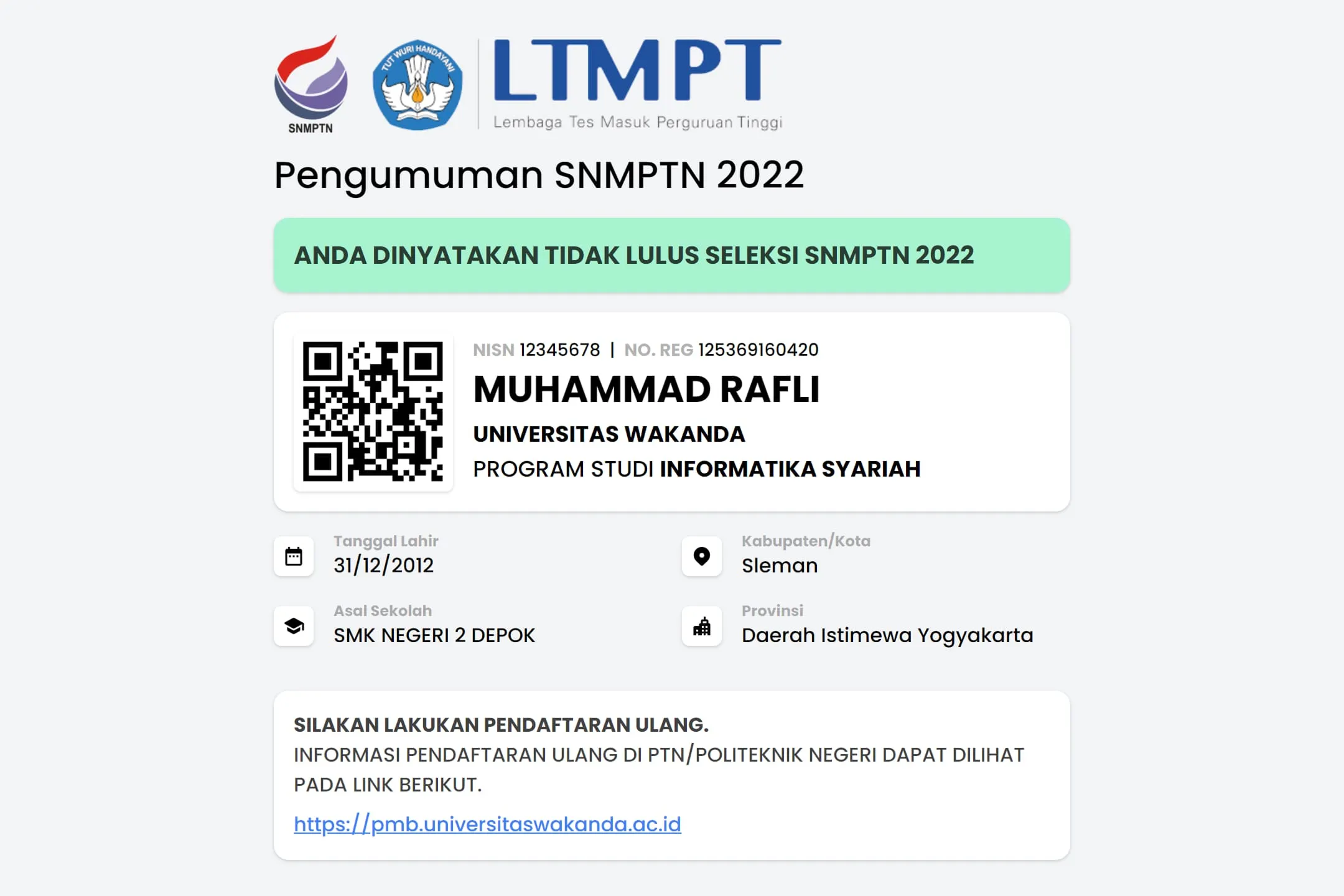 SBMPTN & SNMPTN Generator